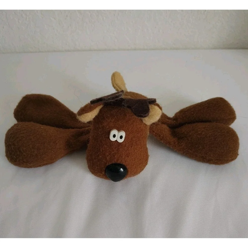 Vintage Hallmark Rodney Reindeer Stuffed Animal Plush Brown/Beige Christmas